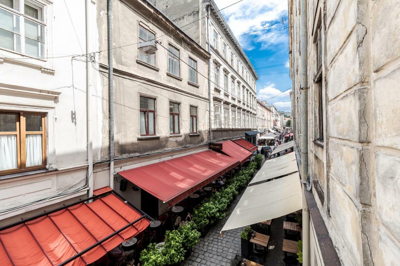 Apartamento Tut Staroevreyska With Terrace Leópolis Exterior foto